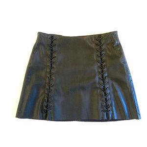 Leather Mini Skirt